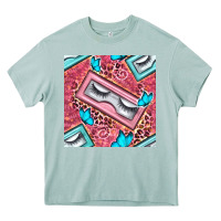 Arona cosmetic fake eyelashes and butterfly with leopard seamless pattern bb Heavy Core Tee - BundleAndBundleShop