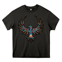 Asphalt aztec leopard thunderbird Heavy Core Tee - RanaPortraitStore