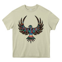 Mossy aztec leopard thunderbird Heavy Core Tee - RanaPortraitStore