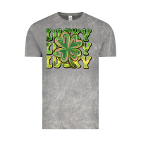Cloud Rock Lucky Clover Vintage Tee - CowhideDigitalArt
