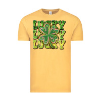Vintage Mustard Lucky Clover Vintage Tee - CowhideDigitalArt