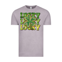 Vintage Zinc Lucky Clover Vintage Tee - CowhideDigitalArt