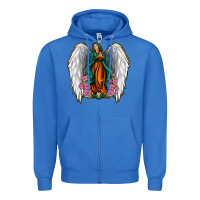 Angel Wing Lady Of Guadalupe Zipper Hoodie | Teevron