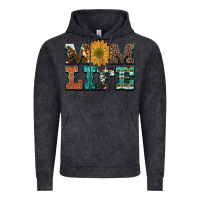 Vintage Black western cowhide leopard turquoise  leather aztec sunflower mom Vintage Hoodie - Artiststas