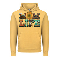 Vintage Mustard western cowhide leopard turquoise  leather aztec sunflower mom Vintage Hoodie - Artiststas