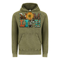 Vintage Olive western cowhide leopard turquoise  leather aztec sunflower mom Vintage Hoodie - Artiststas