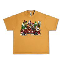 Peanut Butter festive farm animal christmas truck Urban Heavy Tee - CowhideDigitalArt