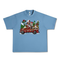 Pebble Blue festive farm animal christmas truck Urban Heavy Tee - CowhideDigitalArt