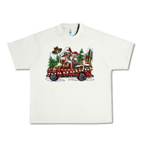 Pistachio festive farm animal christmas truck Urban Heavy Tee - CowhideDigitalArt