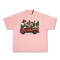 Salmon festive farm animal christmas truck Urban Heavy Tee - CowhideDigitalArt