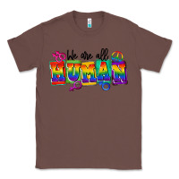 Chestnut we are all human Classic Tee - FaDigitalArtStudio