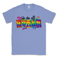 Colony Blue we are all human Classic Tee - FaDigitalArtStudio