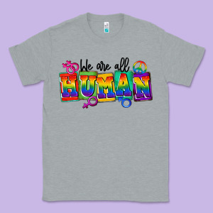 We Are All Human Classic Tee Designed By Fadigitalartstudio