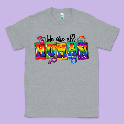 We Are All Human Classic Tee Designed By Fadigitalartstudio