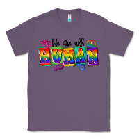 Lavender we are all human Classic Tee - FaDigitalArtStudio