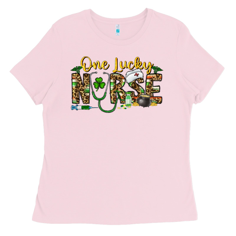 One Lucky Nurse Ladies Tee by CowhideDigitalArt | Teevron