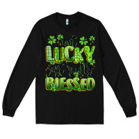 Black not lucky just really blessed Long Sleeve Tee - Artiststas