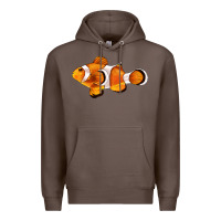 Coffee clown fish side Premium Hoodie - BarkalooDesign