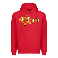 Red clown fish side Premium Hoodie - BarkalooDesign