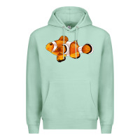 Seafoam clown fish side Premium Hoodie - BarkalooDesign