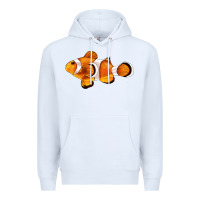 White clown fish side Premium Hoodie - BarkalooDesign