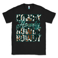 Black Howdy Cowhide Turquoise Classic Tee - Jasminsmagicworld