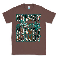 Chestnut Howdy Cowhide Turquoise Classic Tee - Jasminsmagicworld