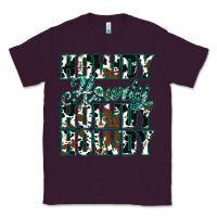 Plum Howdy Cowhide Turquoise Classic Tee - Jasminsmagicworld