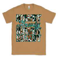 Toasted Coconut Howdy Cowhide Turquoise Classic Tee - Jasminsmagicworld