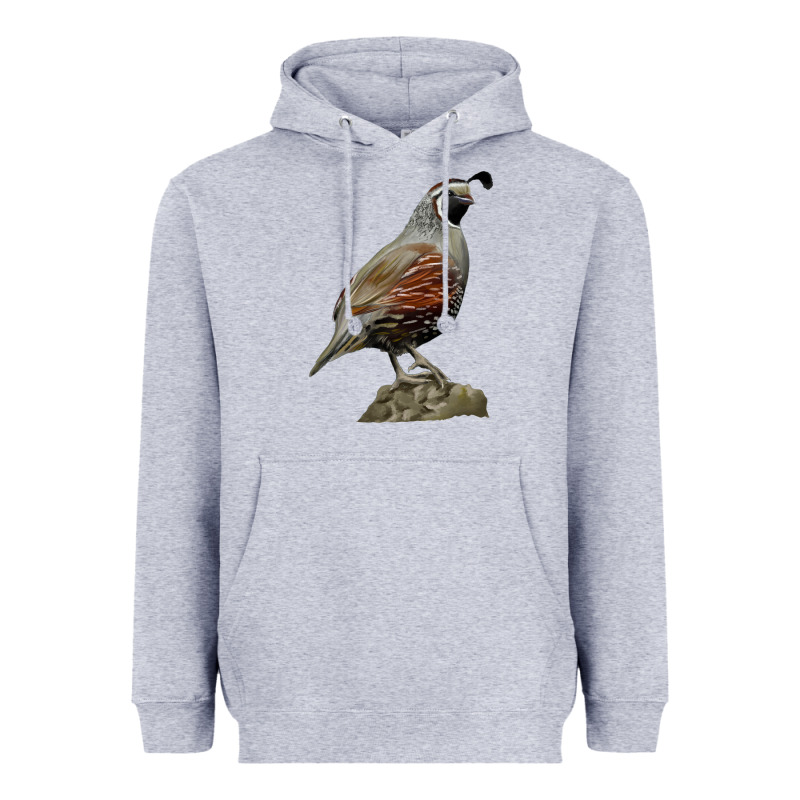California Quail Bird Heavyweight Hoodie by RanaPortraitStore | Teevron
