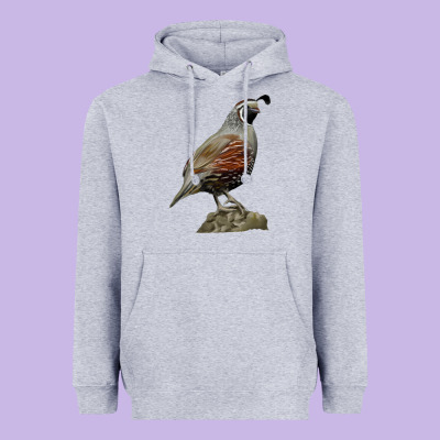 California Quail Bird Heavyweight Hoodie Designed By Ranaportraitstore