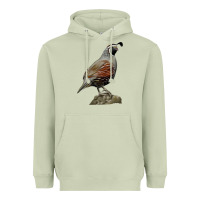 Matcha California Quail Bird Heavyweight Hoodie - RanaPortraitStore