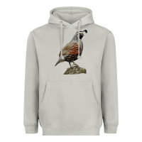 Moon Dust California Quail Bird Heavyweight Hoodie - RanaPortraitStore