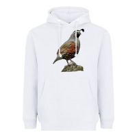 White California Quail Bird Heavyweight Hoodie - RanaPortraitStore