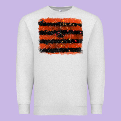 Halloween Spider Backround Premium Sweatshirt Designed By Ranaportraitstore