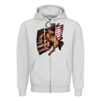 Dove Grey American Cowboy Zipper Hoodie - Jasminsmagicworld