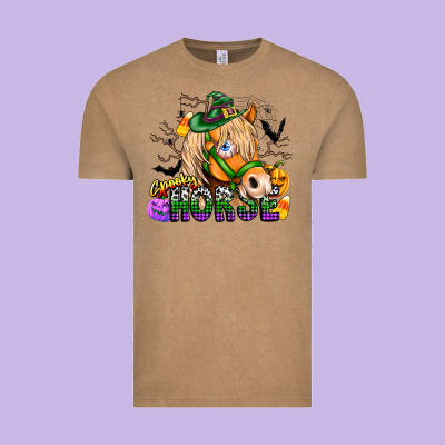 Spooky Horse Vintage Tee Designed By Cowhidedigitalart