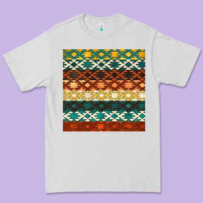 Native American Aztec Seamless Pattern 1 Premium Tee Designed By Bundleandbundleshop