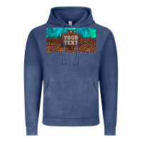 Vintage Denim preview custom name turquoise stone leopard bull skull license plate Vintage Hoodie - Artiststas