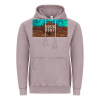 Vintage Zinc preview custom name turquoise stone leopard bull skull license plate Vintage Hoodie - Artiststas