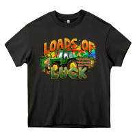 Asphalt Loads of luck with tractor St. Patricks Day Heavy Core Tee - FaDigitalArtStudio