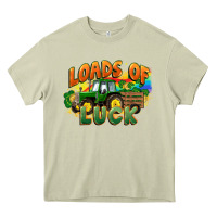 Loads Of Luck With Tractor St. Patricks Day Heavy Core Tee | Teevron