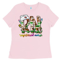 Bubblegum Pink rn registered nurse Ladies Tee - CowhideDigitalArt