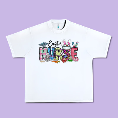 Easter Nurse Urban Heavy Tee Designed By Cowhidedigitalart
