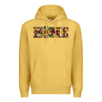 Antique Gold christmas home with windmill Premium Hoodie - RanaPortraitStore