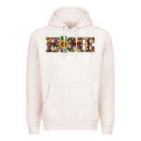 Pale Pink christmas home with windmill Premium Hoodie - RanaPortraitStore