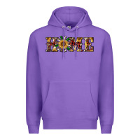 Purple christmas home with windmill Premium Hoodie - RanaPortraitStore