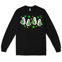 Black clover ghostie st.patrick's day Long Sleeve Tee - Artiststas