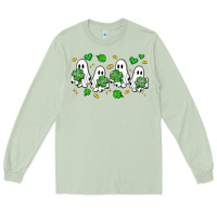 Matcha clover ghostie st.patrick's day Long Sleeve Tee - Artiststas