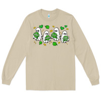 Mushroom clover ghostie st.patrick's day Long Sleeve Tee - Artiststas